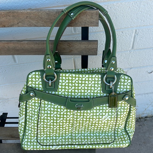 Retro Print Coach Purse - Picture 1 of 3